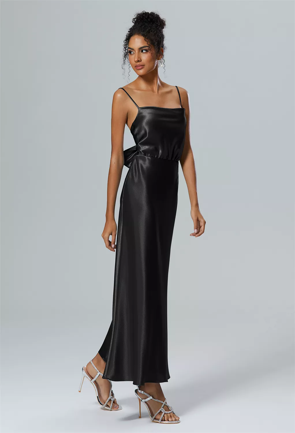 AW Lettice Black Metallic  Black Tie Wedding Guest Dresses